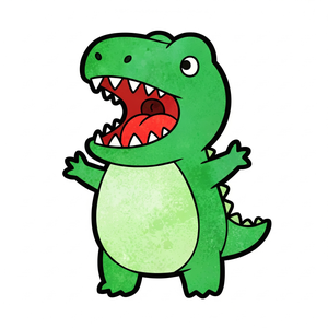 Cute Baby T-Rex with a Tiny, Mighty Roar